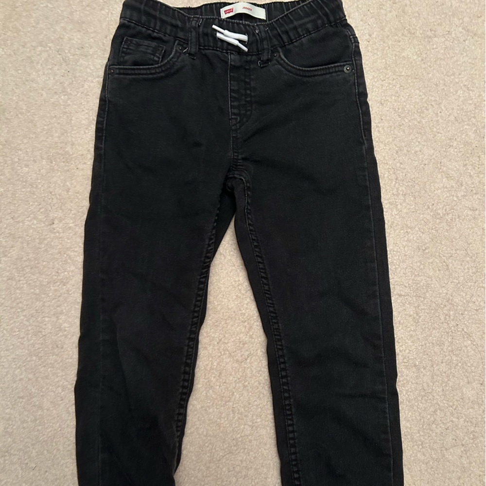 Levi’s Joggers Black Denim Jeans Size 7 Regular - Picture 2 of 4